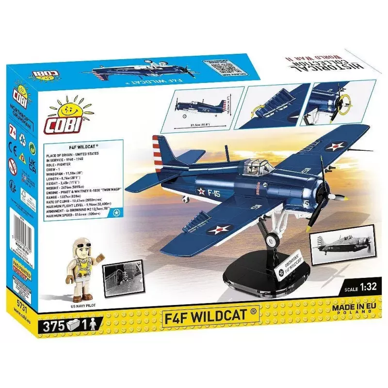 Stavebnica COBI F4F Wildcat Northrop Grumman 375 dielov