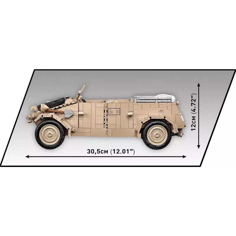 Cobi COBI-2803 Kübelwagen Typ 82 stavebnica, 1326 ks, séria Historical Collection, plast, 10+