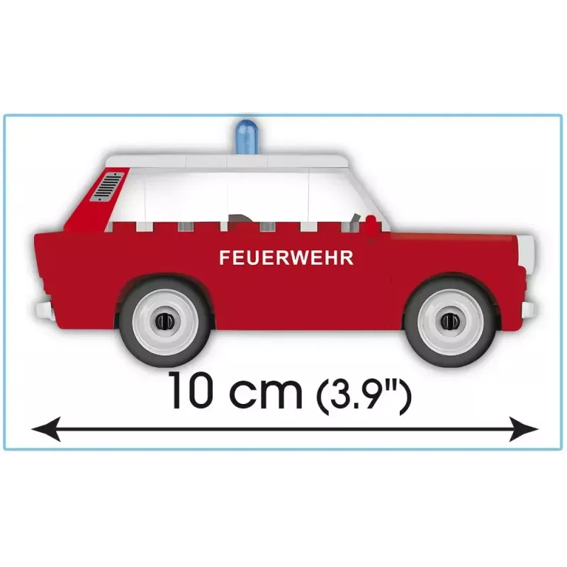 Stavebnica Cobi Trabant 601 Universal hasičská sada model 24555, stavebnica
