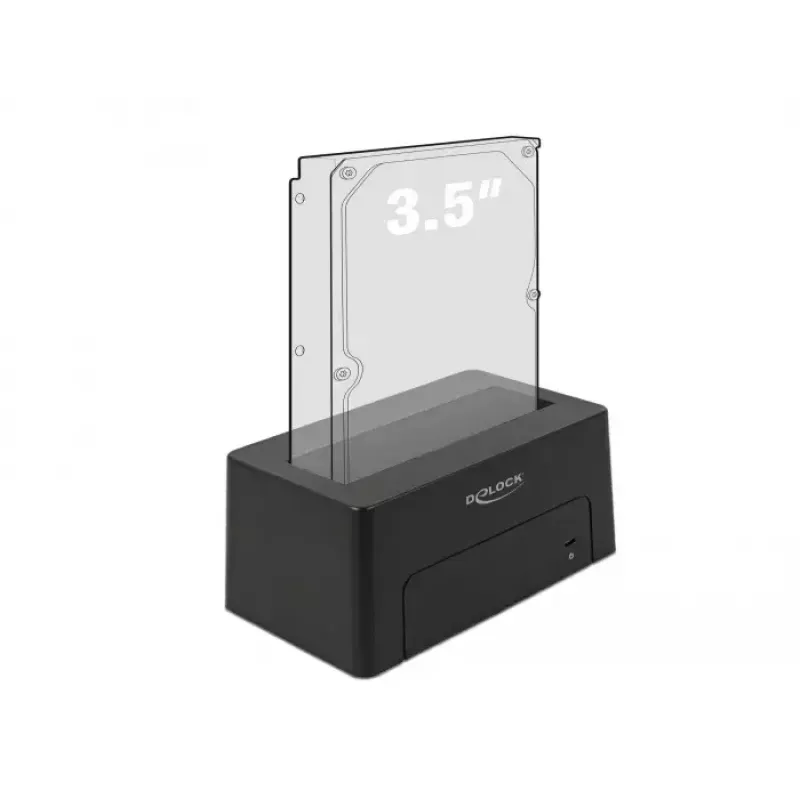 Delock - dokovacia stanica pre HDD pozície: 1 - SATA 6Gb/s - USB 3,1 (Gen 2) - čierna (63958)