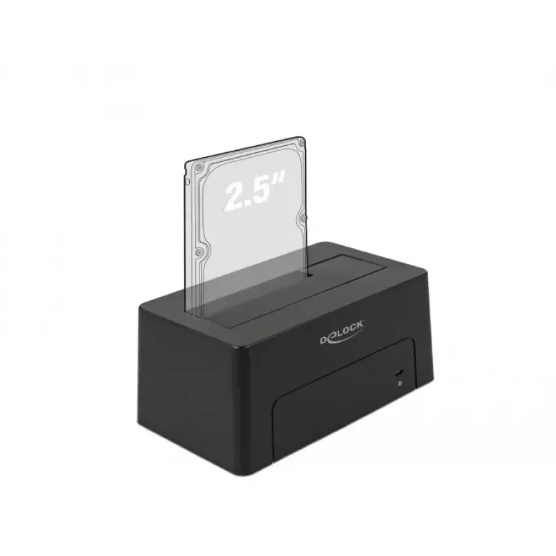 Delock - dokovacia stanica pre HDD pozície: 1 - SATA 6Gb/s - USB 3,1 (Gen 2) - čierna (63958)