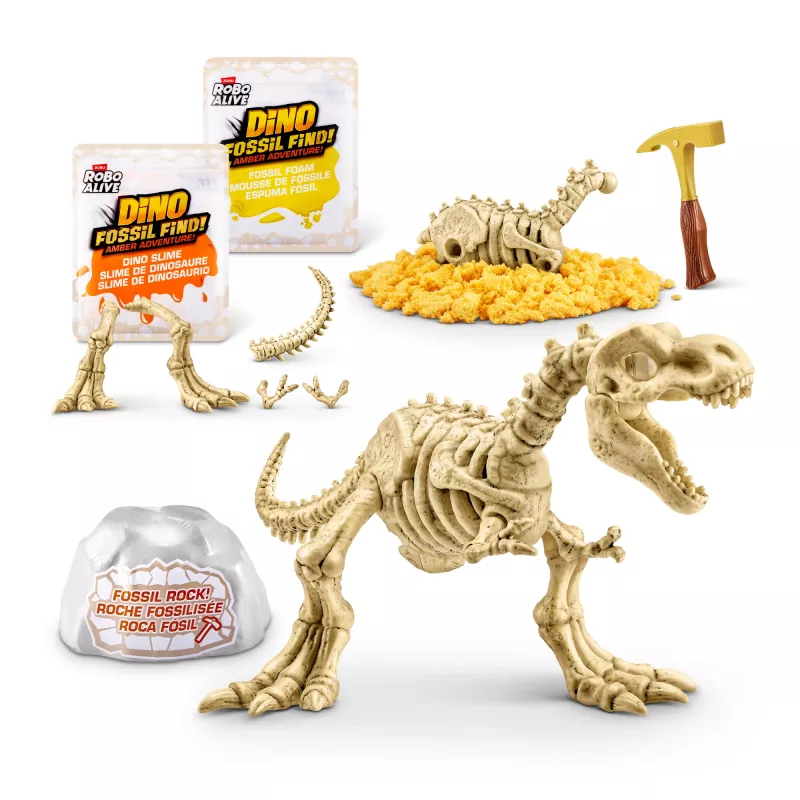 Robo Alive Fossil Find Amber Adventure, 5 rok(y), vanilková farba, plast