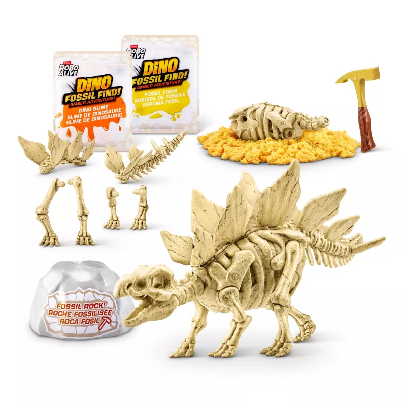 Robo Alive Fossil Find Amber Adventure, 5 rok(y), vanilková farba, plast