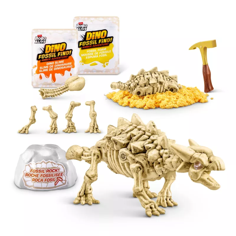 Robo Alive Fossil Find Amber Adventure, 5 rok(y), vanilková farba, plast