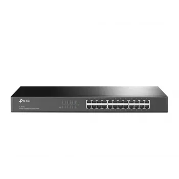 TP-Link 24-portový 10/100Mbps rackový sieťový switch, Unmanaged, Fast Ethernet (10/100), plný duplex, montáž do racku, 1U