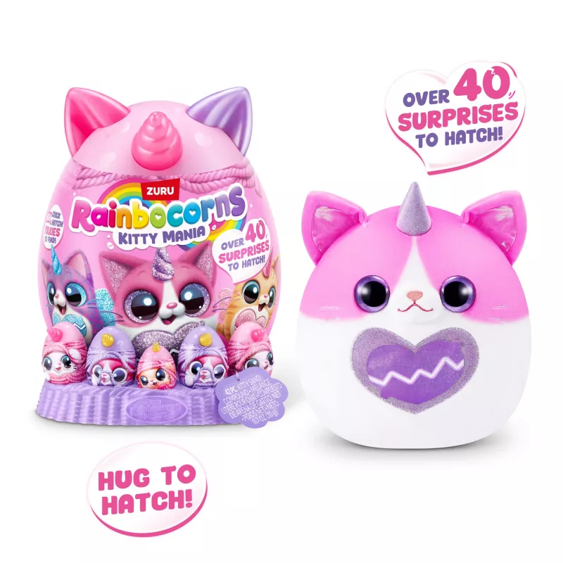 Plüšová hračka Zuru Rainbocorns Kitty Mania, viacfarebná, od 3 rokov
