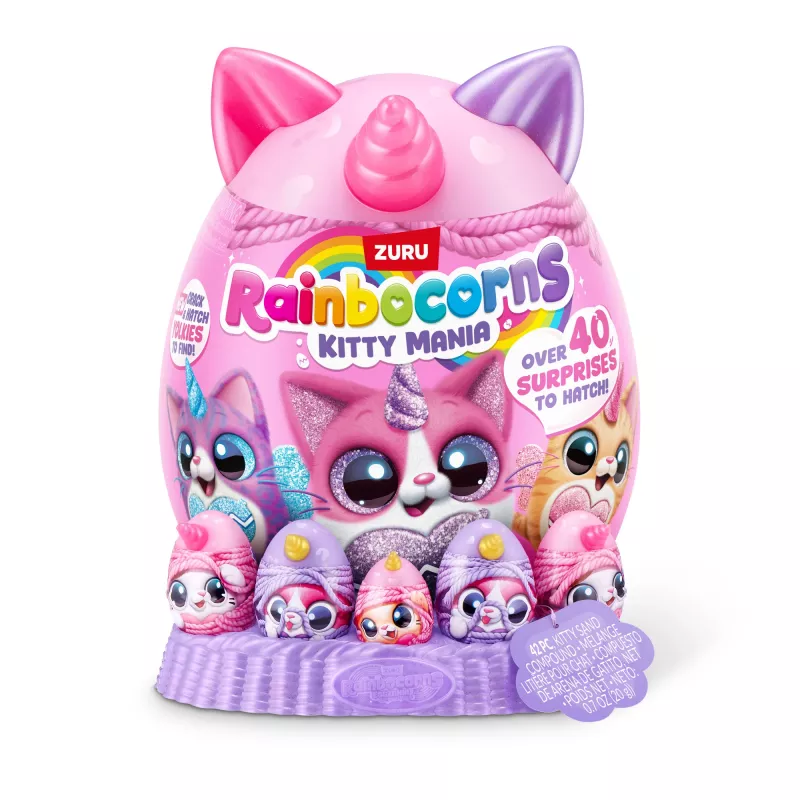 Plüšová hračka Zuru Rainbocorns Kitty Mania, viacfarebná, od 3 rokov