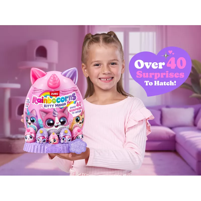 Plüšová hračka Zuru Rainbocorns Kitty Mania, viacfarebná, od 3 rokov