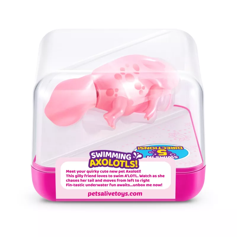 Plüšová hračka Zuru Pets Alive plávajúci axolotl plüšová hračka, veľkosť hračky pre mačky, model 9556UQ1