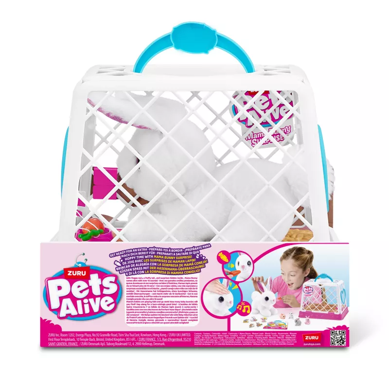 Plüšová hračka Zuru Mama Bunny & Baby Surprise, interaktívny plüšový pár, sortiment