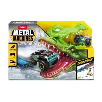 ZURU Metal Machines - hracia sada útok krokodíla pretekárska dráha+ auto