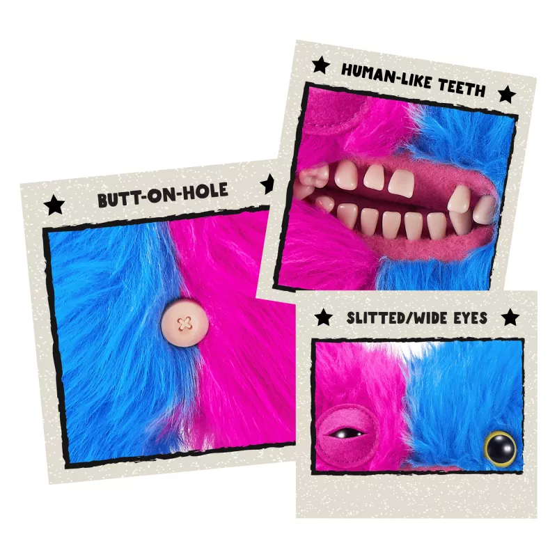 Plüšová hračka Zuru Fuggler Misfit Monsters 9 palcov — sortimentná plüšová figúrka, jednotlivý kus