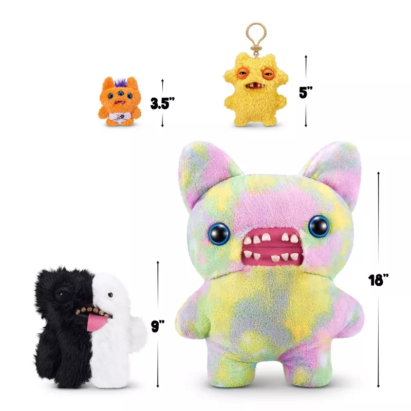 Plüšová hračka Zuru Fuggler Misfit Monsters 9 palcov — sortimentná plüšová figúrka, jednotlivý kus