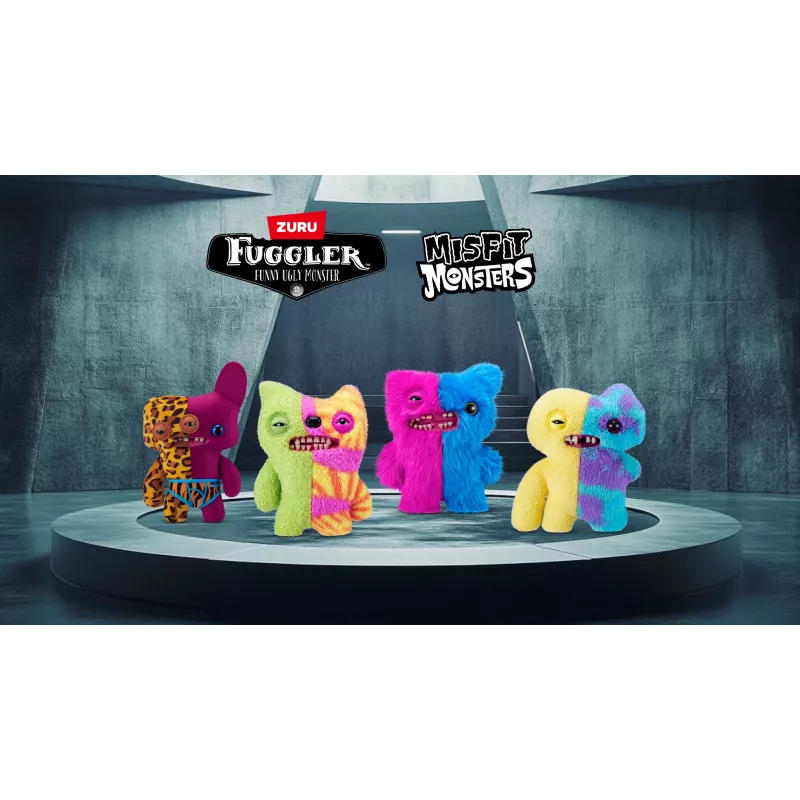 Plüšová hračka Zuru Fuggler Misfit Monsters 9 palcov — sortimentná plüšová figúrka, jednotlivý kus