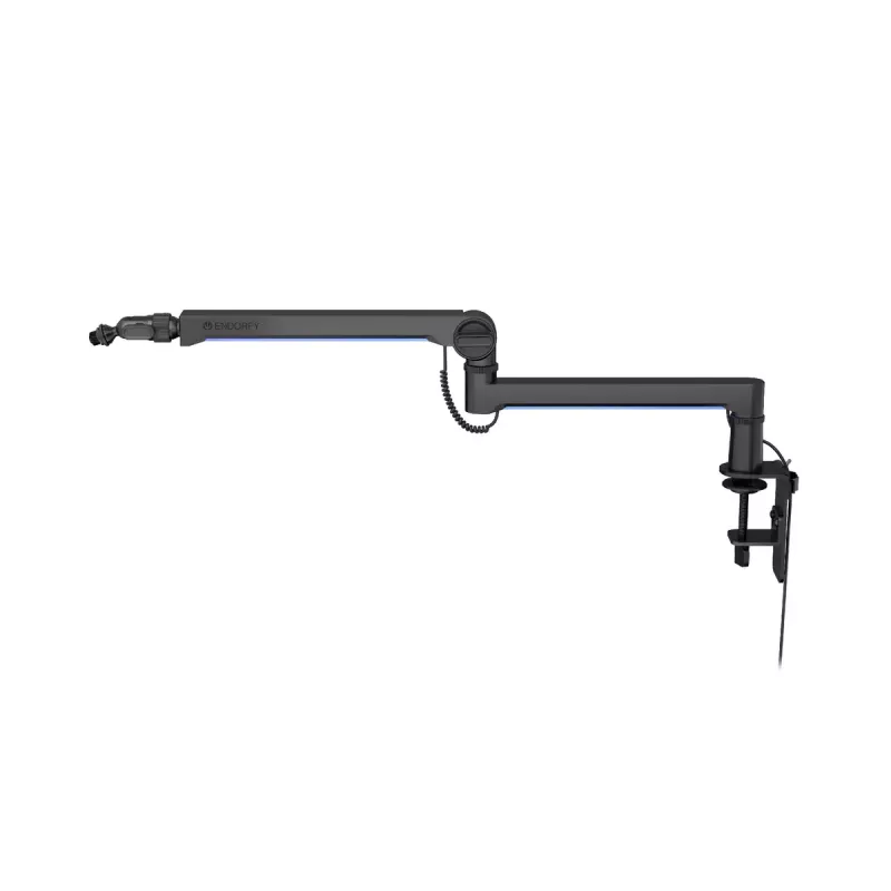 ENDORFY Broadcast Low Profile RGB Boom Arm EY0A010 rameno na mikrofón, upevnenie na stôl, do 2 kg, čierne