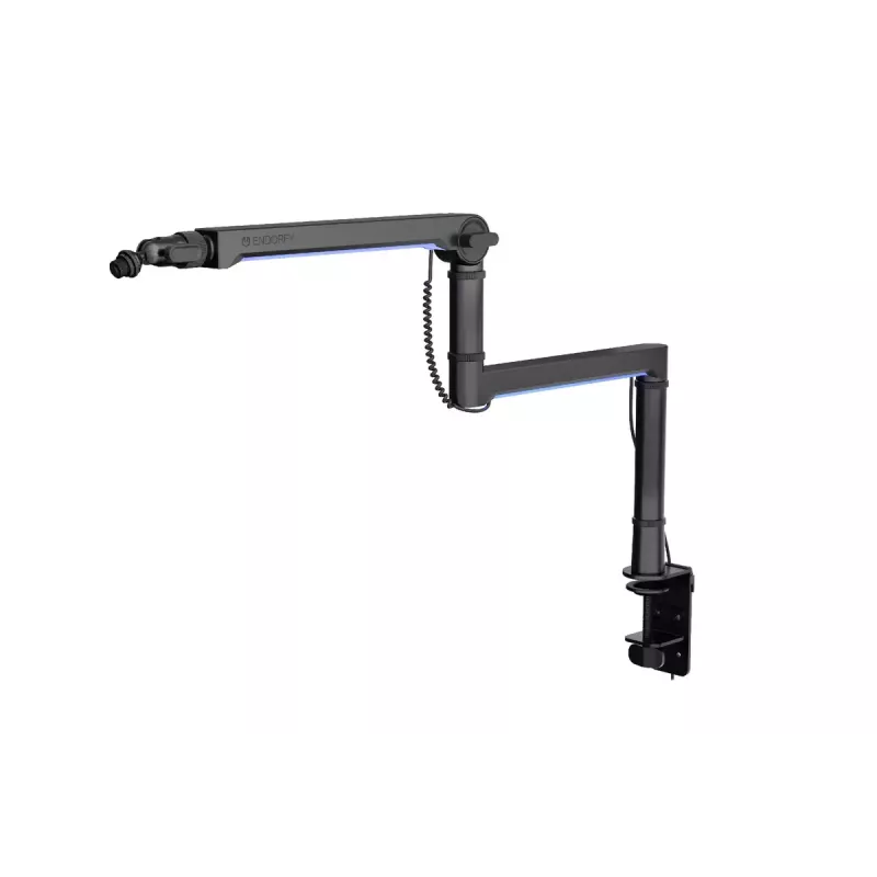 ENDORFY Broadcast Low Profile RGB Boom Arm EY0A010 rameno na mikrofón, upevnenie na stôl, do 2 kg, čierne