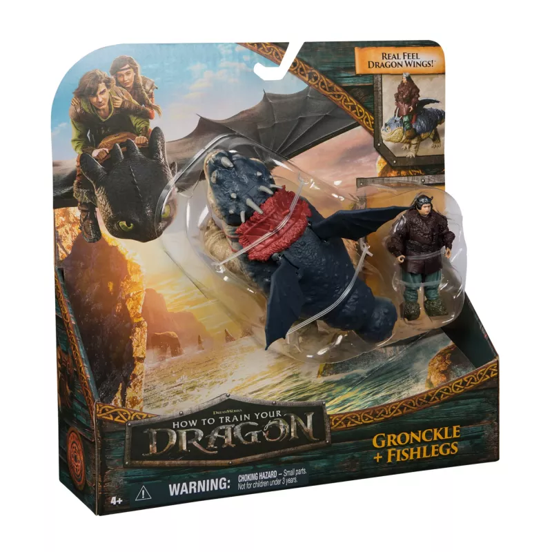 Sada akčných figúrok Spinmaster – DreamWorks Dragons: Gronckle & Fishlegs, viacfarebné, od 4 rokov