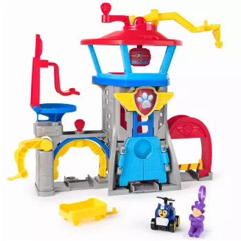 PAW Patrol : Air Rescue, Pup Squad Adventure Bay Airport sada, s Chase autíčkom & odpaľovačom vozidiel, detská hračka pre chlapcov a dievčatá od 3 rokov