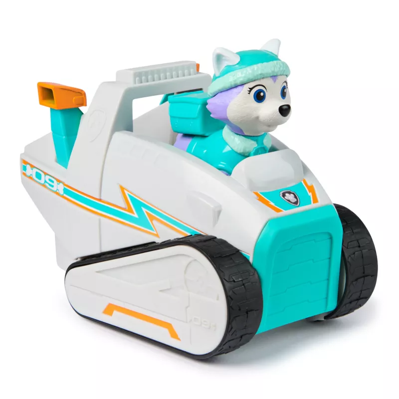 Vozidlo Spinmaster PAW Patrol Everests Schneepflug – plast, pre deti od 3 rokov, tyrkysová/biela