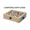 BRIO 34030 Labyrinth náhradné dosky (2 ks), hra na zručnosť, hnedé/čierne, od 6 rokov