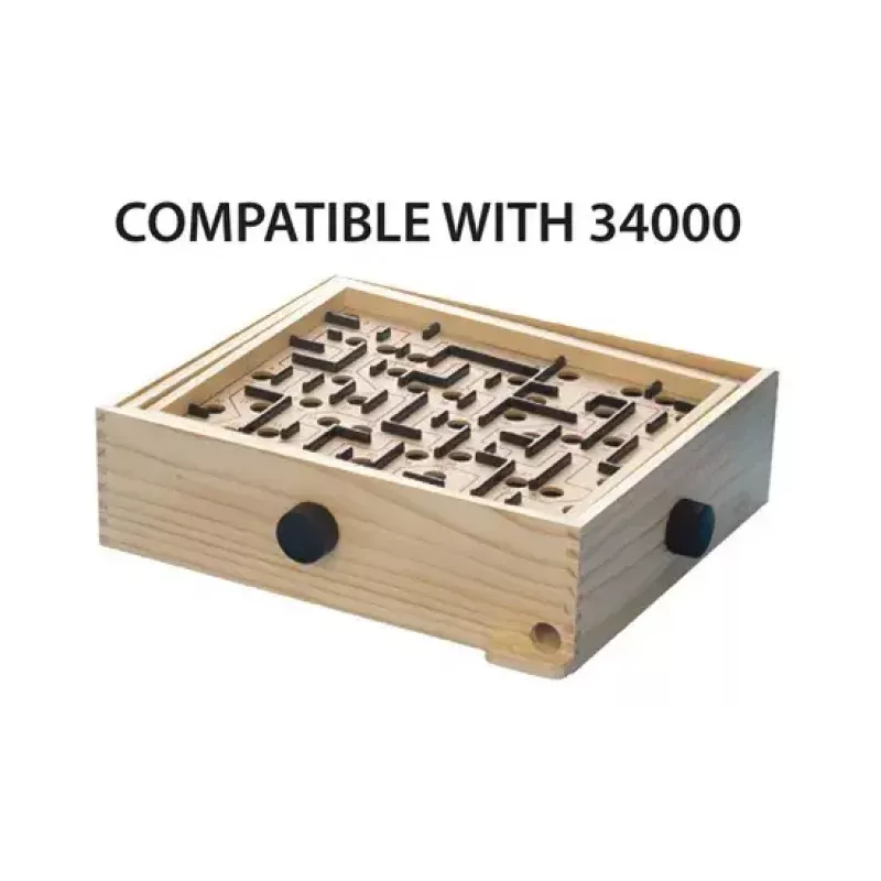 BRIO 34030 Labyrinth náhradné dosky (2 ks), hra na zručnosť, hnedé/čierne, od 6 rokov
