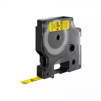 DYMO Originál D1 etikety | Čierna tlač na žltej páske | 9 mm x 7 m | Samolepiace etikety pre tlačiarne etikiet LabelManager | Vyrobené v Európe