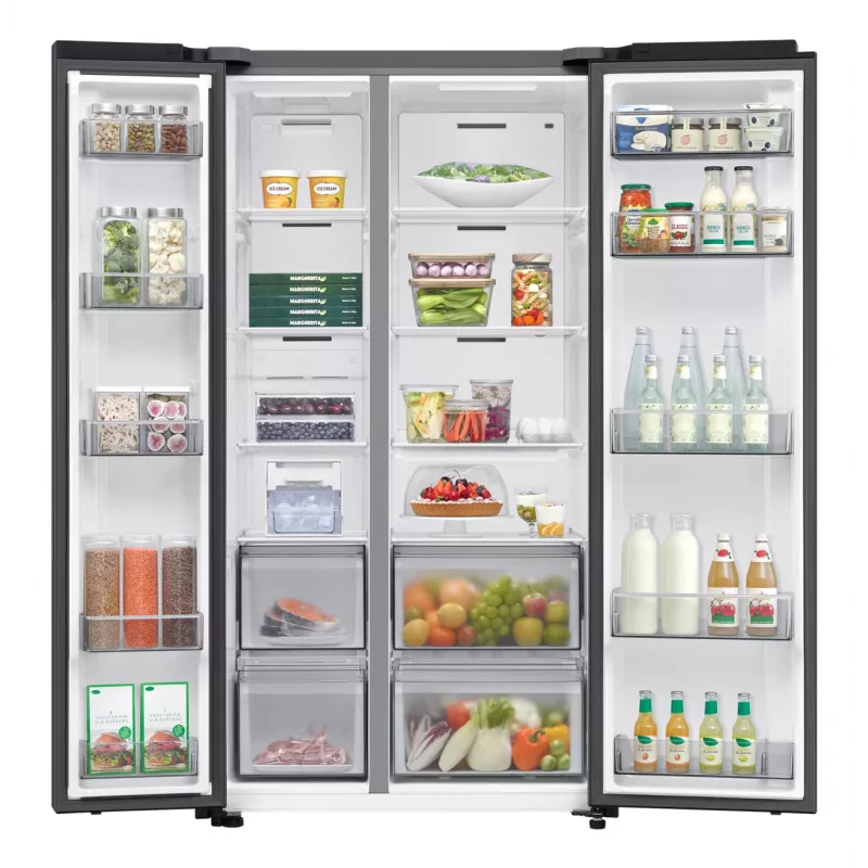 Samsung Series 6 RS70F65QEF side-by-side chladnička voľne stojaca 659 L čierna
