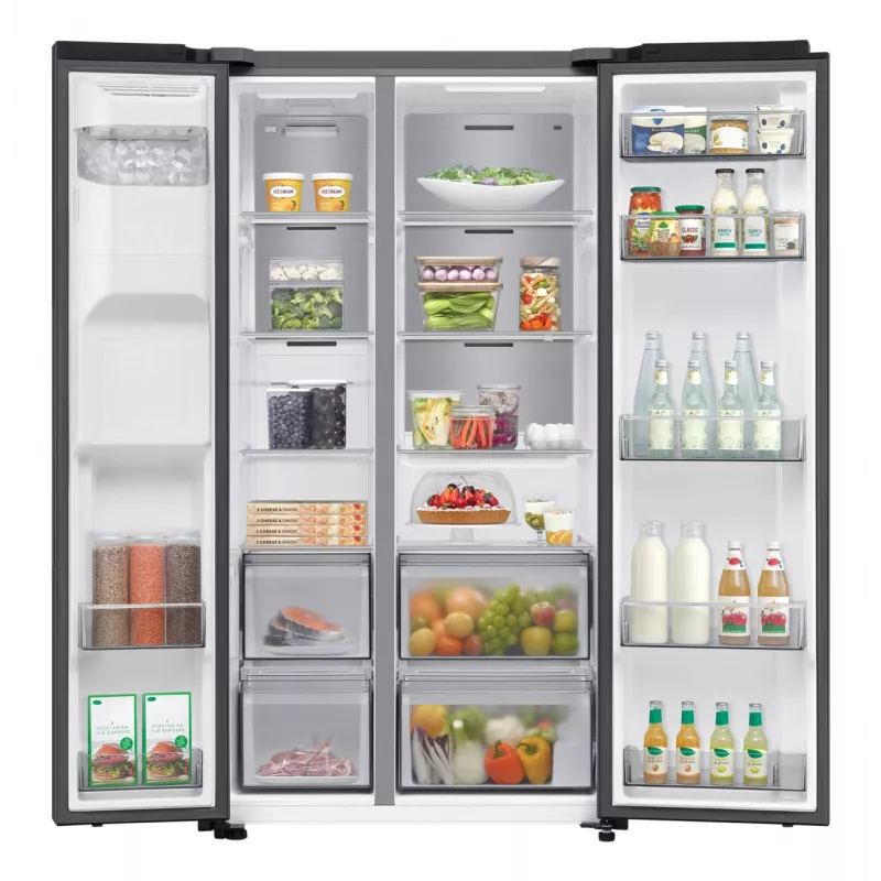 Samsung RS70F64KDF side-by-side chladnička voľne stojaca 640 L čierna