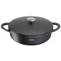 Panvica na vyprážanie Tefal Trattoria E2187274 okrúhla čierna hliník 28 cm