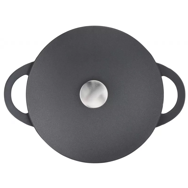 Panvica na vyprážanie Tefal Trattoria E2187274 okrúhla čierna hliník 28 cm