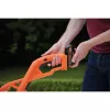 Black & Decker ST182320-QW akumulátorový strunový vyžínač, 18 V, 2,0 Ah Li-Ion, šírka kosenia 25 cm, s akumulátorom a nabíjačkou, oranžový/čierny