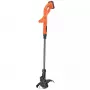 Black & Decker ST182320-QW akumulátorový strunový vyžínač, 18 V, 2,0 Ah Li-Ion, šírka kosenia 25 cm, s akumulátorom a nabíjačkou, oranžový/čierny