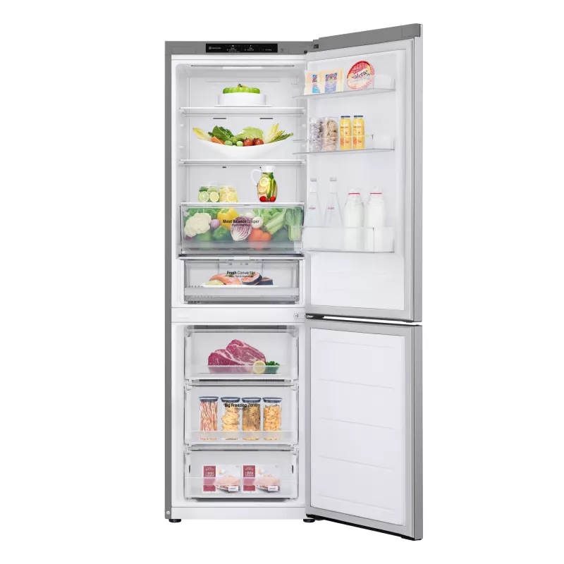 LG GBV3100CPY.APYQEUR chladnička s mrazničkou voľne stojaca 344 L strieborná