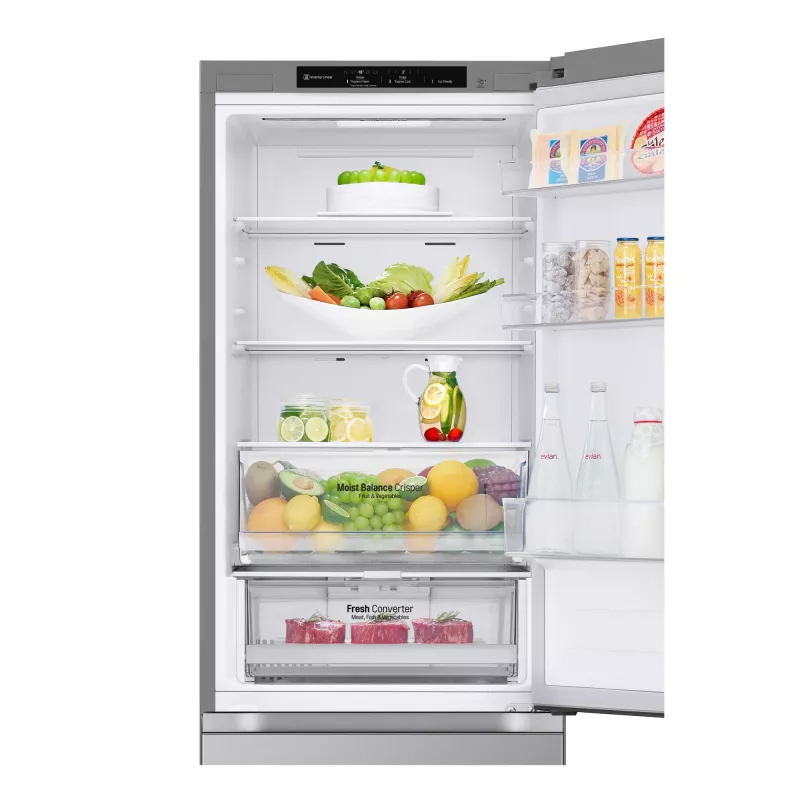 LG GBV3100CPY.APYQEUR chladnička s mrazničkou voľne stojaca 344 L strieborná