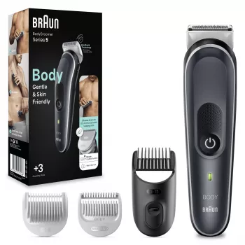 Braun BodyGroomer zastrihávač tela 5 BG5340, s technológiou SkinShield a 2 nadstavcami