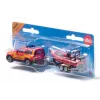 Siku Land Rover Defender s člnom SUV model predmontovaný