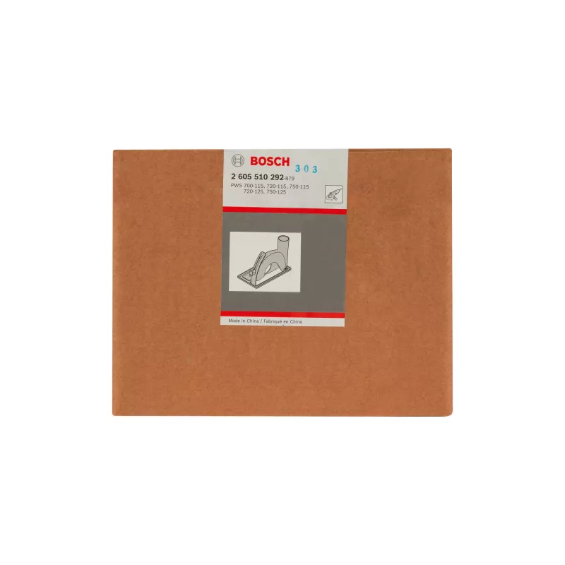 Bosch 2605510292 odsávací kryt s vodiacimi saňami pre uhlové brúsky, Ø 115/125 mm, čierny