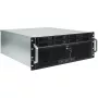 Serverová rack skriňa INTER-TECH IPC 4U-4708 – 4U, čierna, podporuje ATX/PS2 napájací zdroj, 4x predné 80mm, 2x zadné 80mm, 2,5/3,5