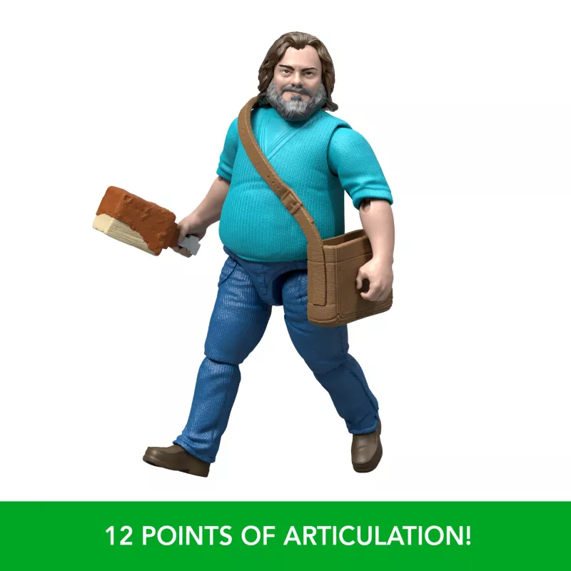 Akčná figúrka MATTEL Minecraft Steve s príslušenstvom, 4 palce (6+), plast, viacfarebná