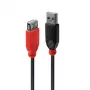 Lindy 42817 aktívny predlžovací kábel USB 2.0 Slim, USB-A samec na USB-A samica, 5 m, čierny
