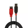 Lindy 42817 aktívny predlžovací kábel USB 2.0 Slim, USB-A samec na USB-A samica, 5 m, čierny
