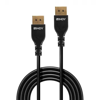 DisplayPort kábel Lindy 2m tenký DisplayPort 1.4 kábel