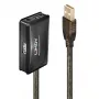 Lindy 10m USB 2.0 aktívny predlžovací hub, USB 2.0, USB 2.0, 480 Mbit/s, sivý, 28/24, 10 m