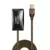 Lindy 10m USB 2.0 aktívny predlžovací hub, USB 2.0, USB 2.0, 480 Mbit/s, sivý, 28/24, 10 m