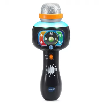 VTech Baby Magické spevácke mikrofón, hračkárske mikrofón, 2 roky, AAA, 200 g, čierny