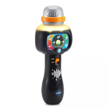 VTech Baby Magické spevácke mikrofón, hračkárske mikrofón, 2 roky, AAA, 200 g, čierny