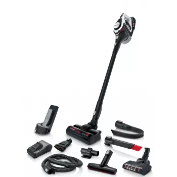 Bosch Serie 8 BSS825ALL tyčový vysávač/akumulátorový vysávač batéria suchý bez vrecka čierny, biely 5 Ah