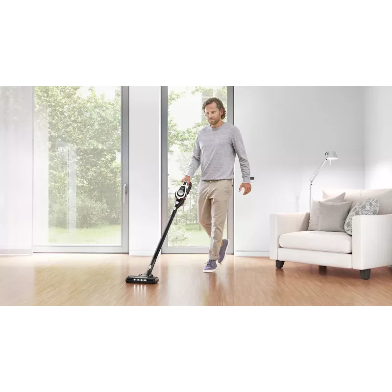 Bosch Serie 8 BSS825ALL tyčový vysávač/akumulátorový vysávač batéria suchý bez vrecka čierny, biely 5 Ah