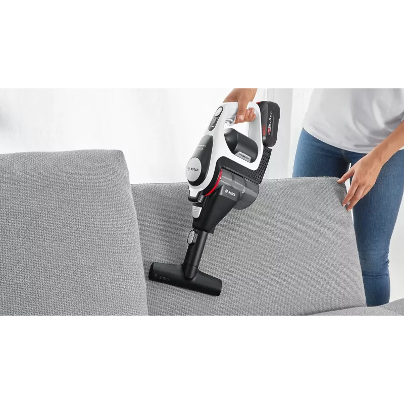 Bosch Serie 8 BSS825ALL tyčový vysávač/akumulátorový vysávač batéria suchý bez vrecka čierny, biely 5 Ah