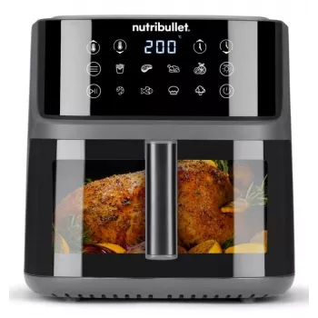 NutriBullet CrispLite Vision Single 8 L samostatne stojaci 2000 W teplovzdušná fritéza čierna